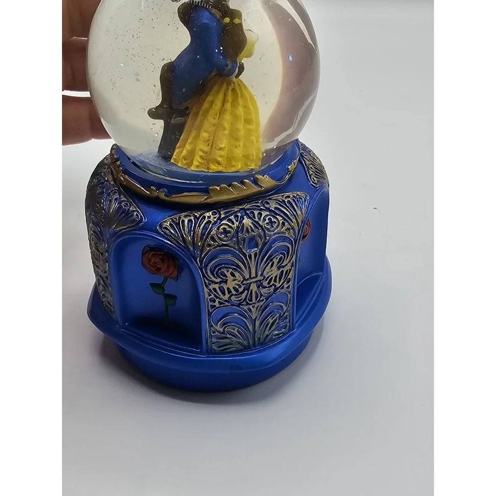 Disney Beauty And The Beast Snow Globe Dancing‎ Water Globe Small 5